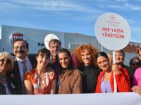 Ayvalık'ta meme kanseri farkındalık etkinliğine dizi oyuncularından destek