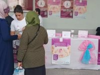 Cizre'de "Meme kanserinde farkındalık" standı açıldı