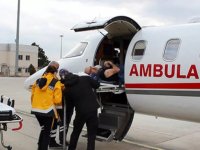 Ambulans uçak, 3 hasta için Türkiye semalarında mekik dokudu