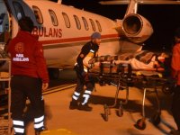 Ambulans uçak, trafik kazasında yaralanan tiyatrocu Sergen Deveci için havalandı