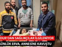 Adıyaman'da enkazdan çıkarılan Erva bebek, annesine hastanede kavuştu