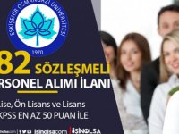 Eskişehir Osman Gazi Üniversitesi 282 sözleşmeli personel alacak