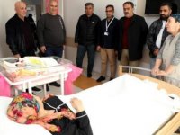 Nallıhan'a yerleşen depremzede kadın doğum yaptı