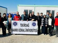 Tekirdağ NKÜ sağlık ekibi Adıyaman’da depremzedelere hizmet veriyor