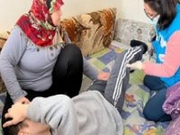 Kırklareli'nde evde bakım hastaları ile yakınlarına fizik tedavi eğitimi veriliyor