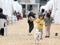 Türk Kızılayın kurduğu "Çocuk Dostu Alanlar"da afet travmasının etkisi azaltılıyor