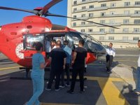 Ağrı'da rahatsızlanan bebek ambulans helikopterle Batman'a sevk edildi