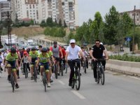 Kırıkkale'de pedallar sağlık için çevrildi