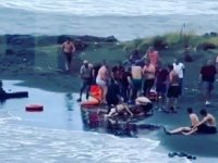 Trabzon'da boğulma tehlikesi geçiren 6 kişiden biri kayboldu