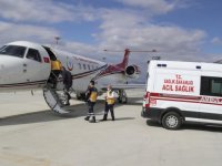 Trabzon'da tedavi gören hasta, ambulans uçakla Bursa'ya sevk edildi