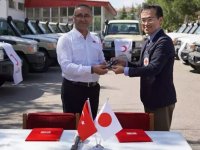 Japon Kızılhaçından Türk Kızılaya 30 arazi aracı