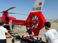 Şırnak'ta ambulans helikopter 2 yaşındaki Demhat için havalandı