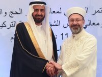 Diyanet İşleri Başkanı Erbaş, Suudi Arabistan Hac ve Umre Bakanı er-Rebia ile ortak basın açıklaması yaptı: