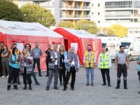 Kastamonu Eğitim ve Araştırma Hastanesinde deprem ve yangın tatbikatı yapıldı