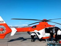 Şırnak'ta ambulans helikopter kalp ve kronik böbrek yetmezliği hastası için havalandı