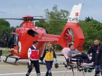 Kalp Krizi Geçiren Vatandaş İçin Ambulans Helikopter Havalandı