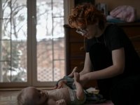 Harkiv'de savaş nedeniyle kimsesiz kalan hasta ve engelli çocukların koruyucu annesi Mariya