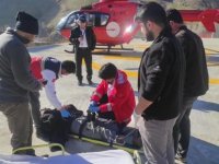 Helikopter Ambulans Aynı Gün Bahçesaray İlçesine 2 Kez Havalandı