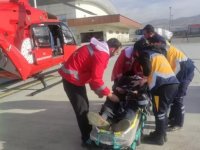 Van'da rahatsızlanan 52 yaşındaki hasta, ambulans helikopterle hastaneye ulaştırıldı