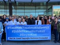 Şişli'de hastanede bir doktorun darbedilmesi meslektaşlarınca protesto edildi