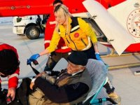 Van’da Kalp Krizi Geçiren Yaşlı Hasta İçin Helikopter Havalandı