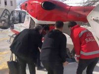 Düşük Riski Olan Hamile Kadın, Helikopter Ambulansla Hastaneye Kaldırıldı