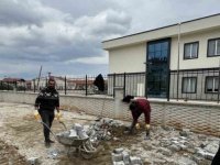 Karacasu İlçe Devlet Hastanesi’nin Yolları Yapılıyor