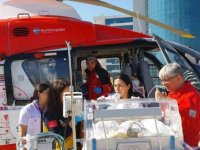 15 Günlük Bebek Hava Ambulans Helikopter İle İstanbul’a Sevk Edildi