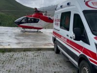 Apandisit Tanısı Konulan Hasta İçin Helikopter Havalandı