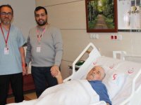 Gümüşhane'de 91 yaşındaki hastaya anjiyo uygulandı