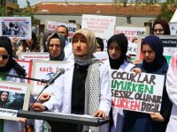 Tekirdağ'da tıp öğrencileri ve doktorlar İsrail'in Gazze'ye saldırılarını protesto etti