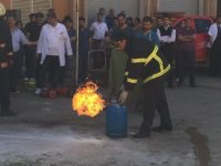 Kızıltepe Devlet Hastanesinde yangın tatbikatı yapıldı