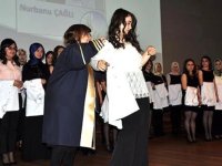 Nuh Naci Yazgan Üniversitesinde "Önlük Giyme ve Işık Alma" töreni yapıldı