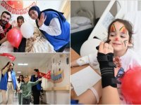 Gönüllü gençler 23 Nisan'ı hastanede geçirecek çocuklara bayram coşkusu yaşatıyor