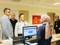 Siirt İl Sağlık Müdürü Hacıoğlu hastanede incelemede bulundu