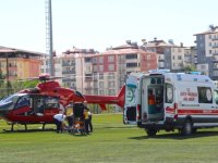Malatya'da ambulans helikopter kalp krizi geçiren hasta için havalandı