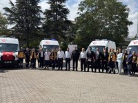 Balıkesir'de 4 yeni ambulans göreve başladı