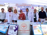 Kayseri'de sağlıklı yaşam standı açıldı