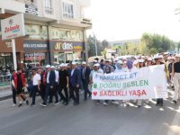Kilis'te sağlıklı yaşama dikkat çekmek için yürüyüş düzenlendi