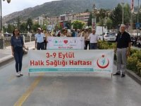 Amasya'da "Halk Sağlığı Haftası" yürüyüşü yapıldı