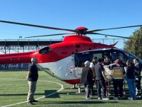 Ordu'da ambulans helikopter solunum sıkıntısı yaşayan bebek için havalandı