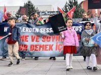 Erzurum'da sağlık çalışanları 98 haftadır Gazze için yürüyor