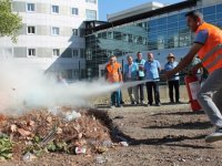 İskilipli Atıf Hoca Devlet Hastanesi'nde afet tatbikatı yapıldı