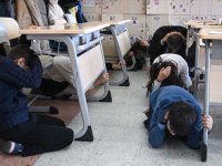 Van, Hakkari, Bitlis ve Muş'taki okullarda afetlere karşı eş zamanlı tatbikat yapıldı