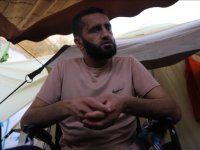 İsrail işkencesi sonucu görme yetisini kaybeden Filistinli Mahmud, özgürlüğüne acı içinde kavuştu