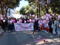 Kırklareli'nde meme kanseri farkındalık yürüyüşü yapıldı