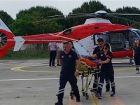 Van'da kalp rahatsızlığı yaşayan hasta, ambulans helikopterle hastaneye nakledildi
