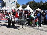 Erzurum'da sağlık çalışanları 103 haftadır Gazze için desteklerini sürdürüyor