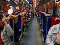 "Umut Treni" lösemili çocuklar için Ankara'dan Kayseri'ye yola çıktı