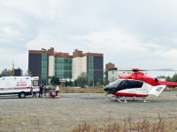 Samsun'da ambulans helikopter kalp pili ihtiyacı olan hasta için havalandı